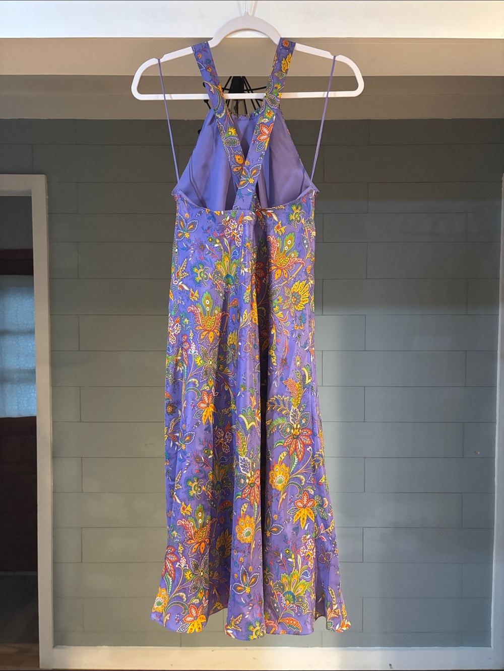Ralph Lauren Purple Label 100%Silk Halter Midi Dress - Picture 3 of 9